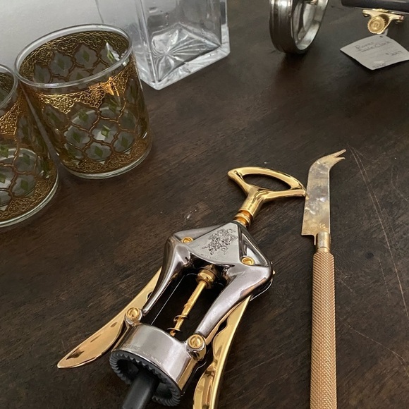 olimpic made in Italy with brass corkscrew and mid century  luxury bar tool - Picture 4 of 11